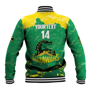 Custom Afro Jamaica Cricket Baseball Jacket Go Champions Tallawahs Grunge Style