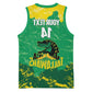 Custom Afro Jamaica Cricket Basketball Jersey Go Champions Tallawahs Grunge Style - African Pride