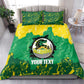 Custom Afro Jamaica Cricket Bedding Set Go Champions Tallawahs Grunge Style