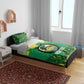 Custom Afro Jamaica Cricket Bedding Set Go Champions Tallawahs Grunge Style