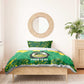 Custom Afro Jamaica Cricket Bedding Set Go Champions Tallawahs Grunge Style