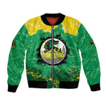 Custom Afro Jamaica Cricket Bomber Jacket Go Champions Tallawahs Grunge Style