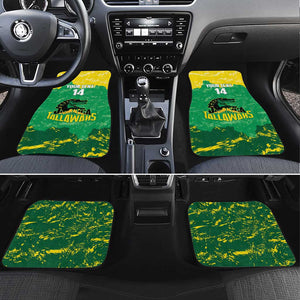 Custom Afro Jamaica Cricket Car Mats Go Champions Tallawahs Grunge Style