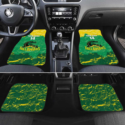 Custom Afro Jamaica Cricket Car Mats Go Champions Tallawahs Grunge Style