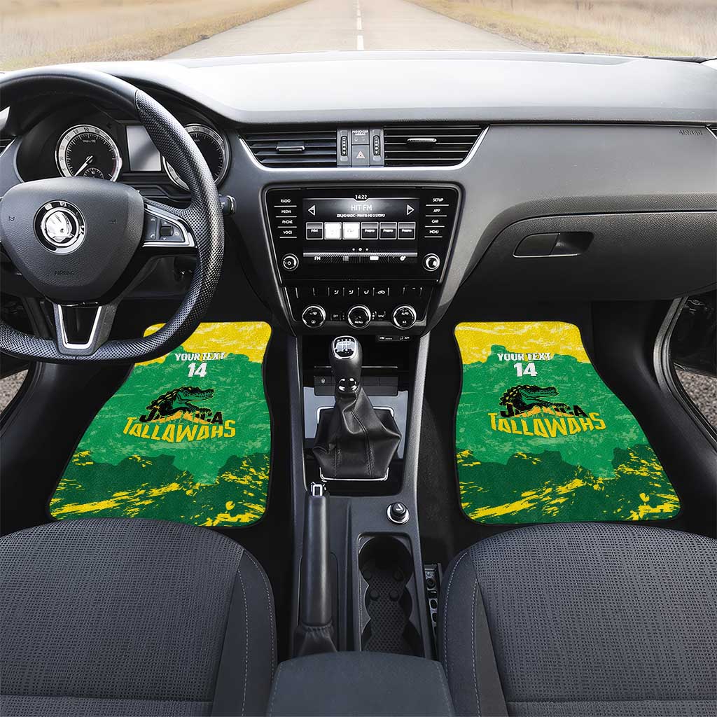 Custom Afro Jamaica Cricket Car Mats Go Champions Tallawahs Grunge Style