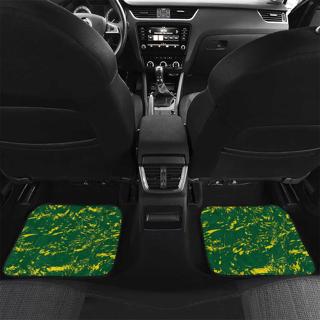 Custom Afro Jamaica Cricket Car Mats Go Champions Tallawahs Grunge Style