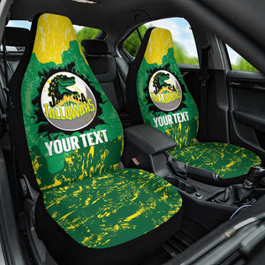 Custom Afro Jamaica Cricket Car Seat Cover Go Champions Tallawahs Grunge Style