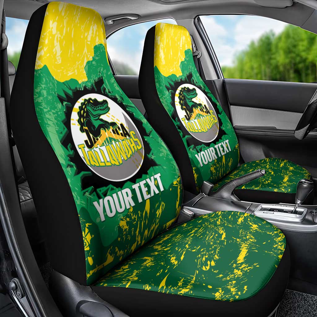 Custom Afro Jamaica Cricket Car Seat Cover Go Champions Tallawahs Grunge Style