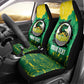 Custom Afro Jamaica Cricket Car Seat Cover Go Champions Tallawahs Grunge Style
