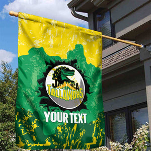 Custom Afro Jamaica Cricket Garden Flag Go Champions Tallawahs Grunge Style
