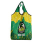 Custom Afro Jamaica Cricket Grocery Bag Go Champions Tallawahs Grunge Style