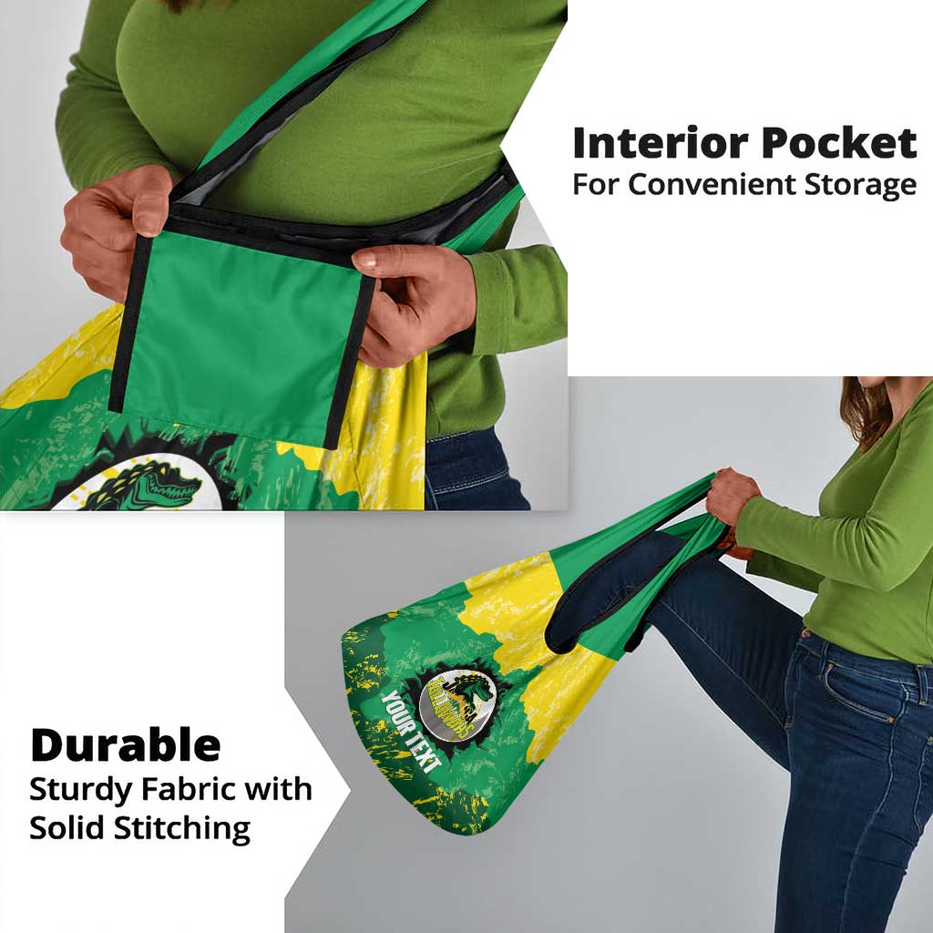 Custom Afro Jamaica Cricket Grocery Bag Go Champions Tallawahs Grunge Style