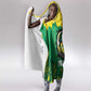 Custom Afro Jamaica Cricket Hooded Blanket Go Champions Tallawahs Grunge Style