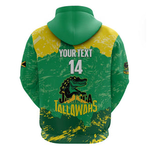 Custom Afro Jamaica Cricket Hoodie Go Champions Tallawahs Grunge Style