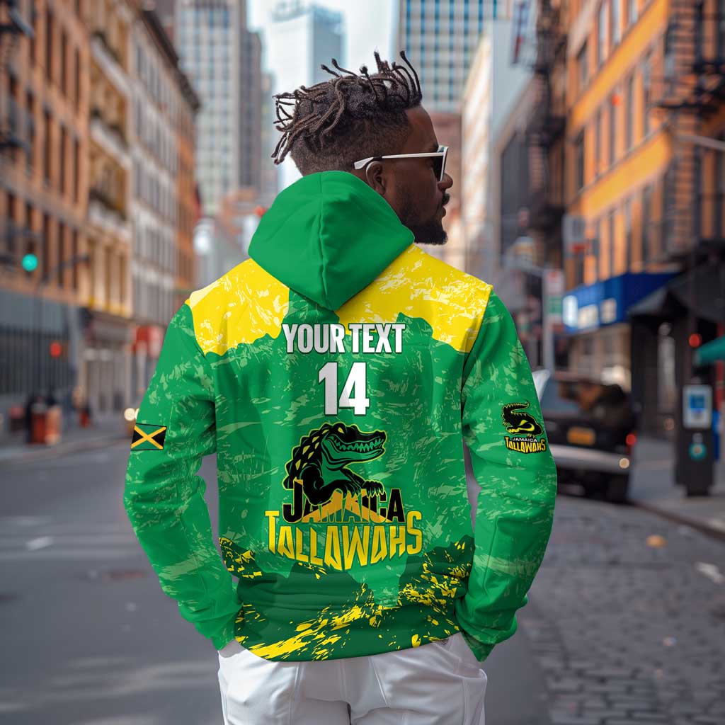Custom Afro Jamaica Cricket Hoodie Go Champions Tallawahs Grunge Style