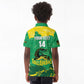 Custom Afro Jamaica Cricket Kid Polo Shirt Go Champions Tallawahs Grunge Style
