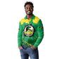 Custom Afro Jamaica Cricket Long Sleeve Polo Shirt Go Champions Tallawahs Grunge Style