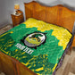 Custom Afro Jamaica Cricket Quilt Go Champions Tallawahs Grunge Style