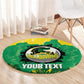 Custom Afro Jamaica Cricket Round Carpet Go Champions Tallawahs Grunge Style