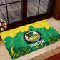 Custom Afro Jamaica Cricket Rubber Doormat Go Champions Tallawahs Grunge Style