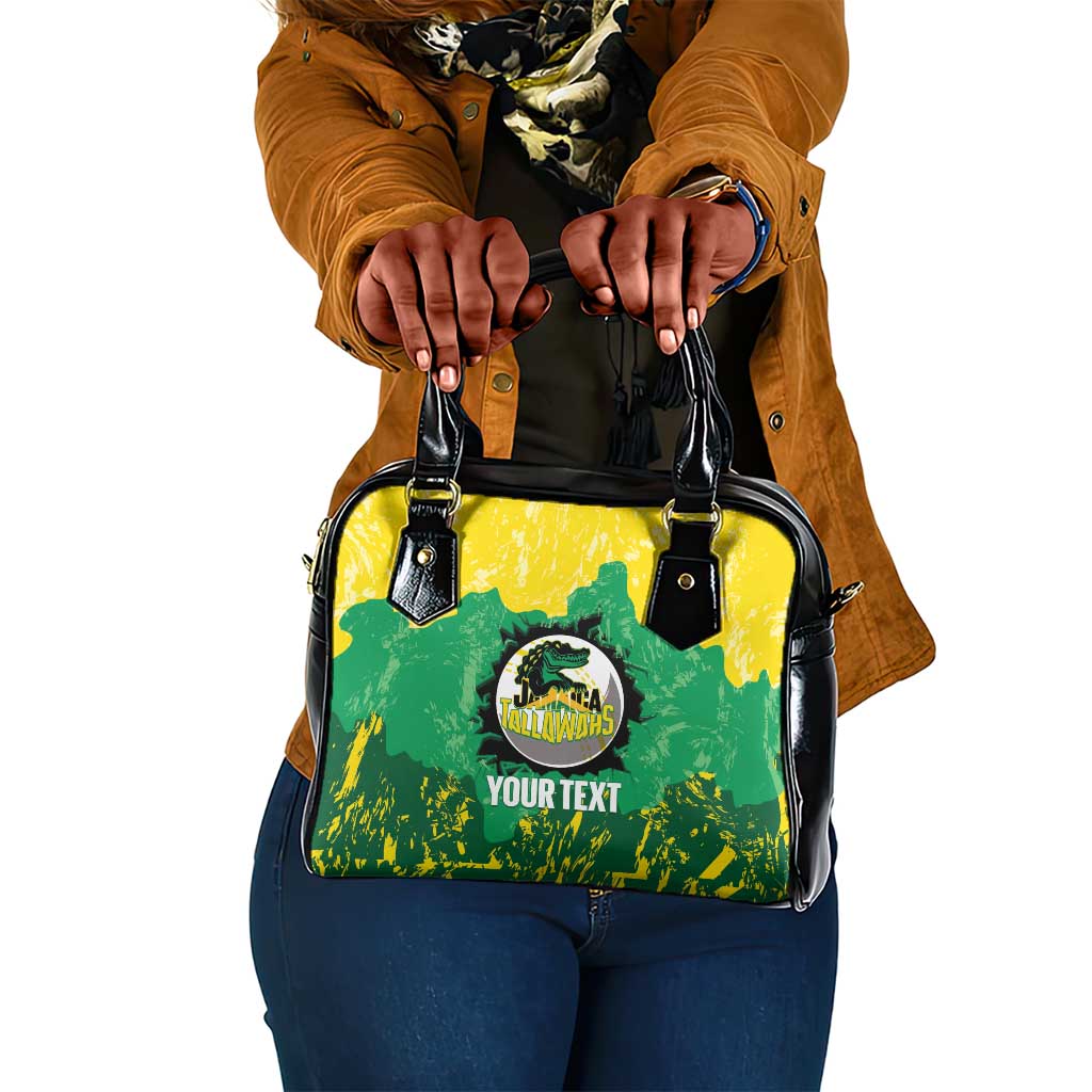 Custom Afro Jamaica Cricket Shoulder Handbag Go Champions Tallawahs Grunge Style