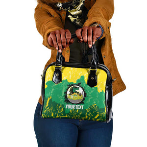 Custom Afro Jamaica Cricket Shoulder Handbag Go Champions Tallawahs Grunge Style