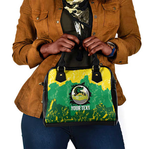 Custom Afro Jamaica Cricket Shoulder Handbag Go Champions Tallawahs Grunge Style