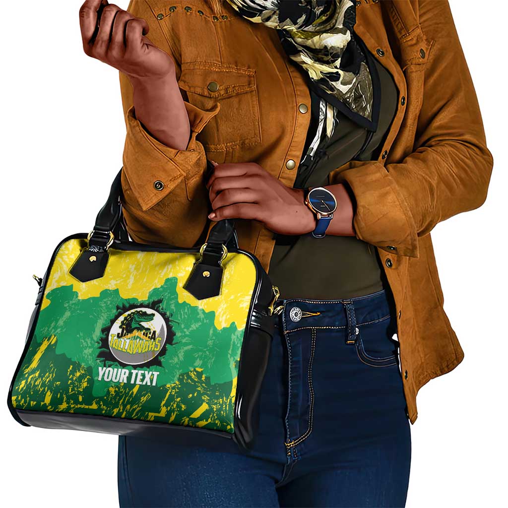 Custom Afro Jamaica Cricket Shoulder Handbag Go Champions Tallawahs Grunge Style