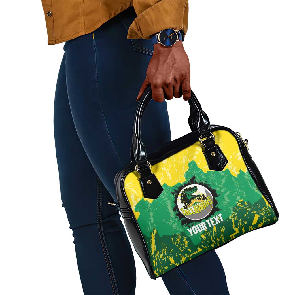 Custom Afro Jamaica Cricket Shoulder Handbag Go Champions Tallawahs Grunge Style