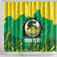 Custom Afro Jamaica Cricket Shower Curtain Go Champions Tallawahs Grunge Style