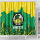 Custom Afro Jamaica Cricket Shower Curtain Go Champions Tallawahs Grunge Style