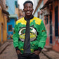 Custom Afro Jamaica Cricket Sleeve Zip Bomber Jacket Go Champions Tallawahs Grunge Style