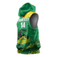 Custom Afro Jamaica Cricket Sleeveless Hoodie Go Champions Tallawahs Grunge Style - African Pride