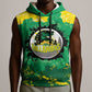 Custom Afro Jamaica Cricket Sleeveless Hoodie Go Champions Tallawahs Grunge Style - African Pride