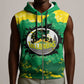 Custom Afro Jamaica Cricket Sleeveless Zip Hoodie Go Champions Tallawahs Grunge Style - African Pride