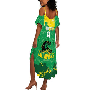 Custom Afro Jamaica Cricket Summer Maxi Dress Go Champions Tallawahs Grunge Style