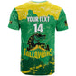 Custom Afro Jamaica Cricket T shirt Go Champions Tallawahs Grunge Style