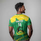 Custom Afro Jamaica Cricket T shirt Go Champions Tallawahs Grunge Style