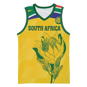 Custom South Africa Cricket Basketball Jersey Go Champions World Cup Proteas - African Pride