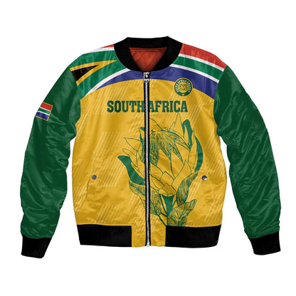 Custom South Africa Cricket Bomber Jacket Go Champions World Cup Proteas