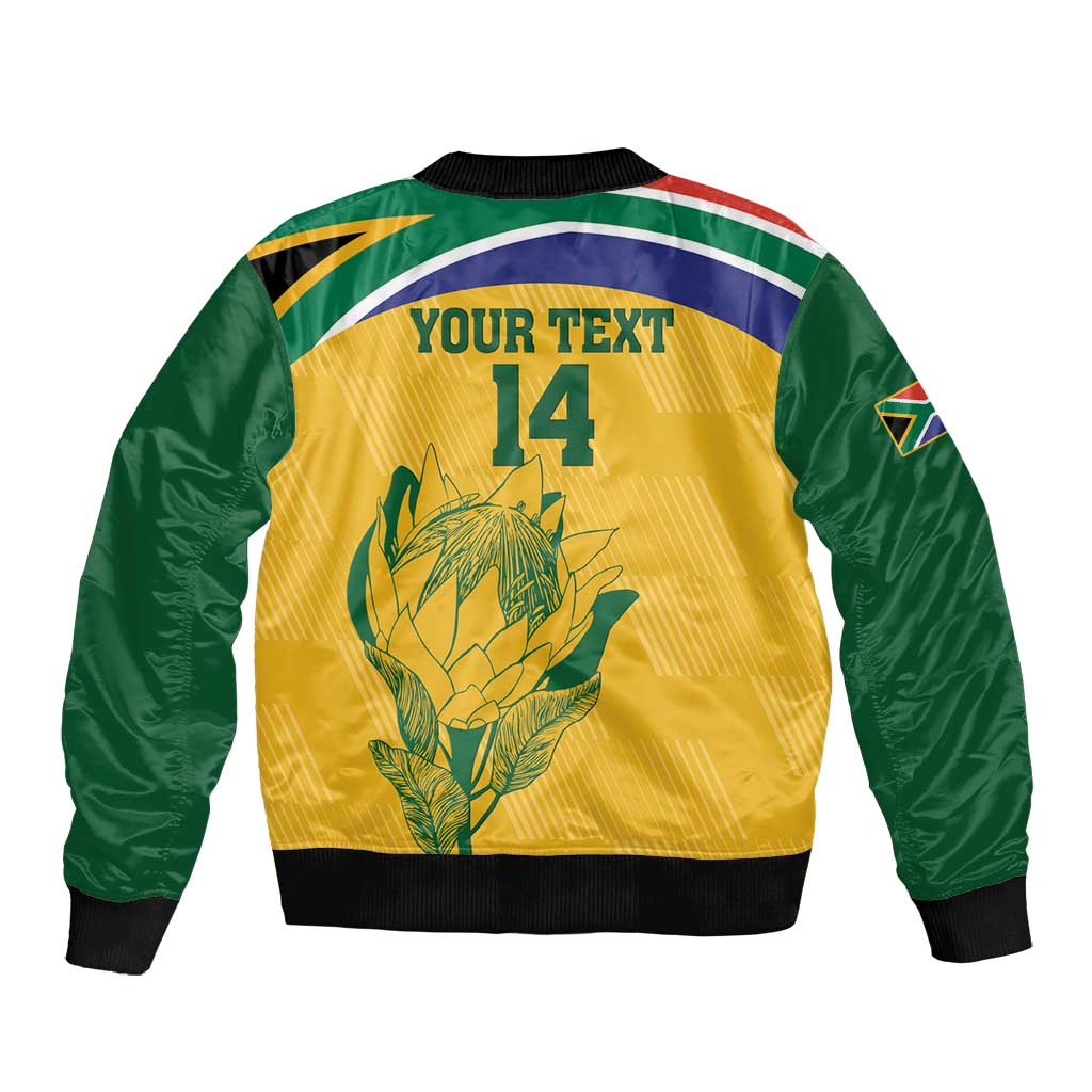 Custom South Africa Cricket Bomber Jacket Go Champions World Cup Proteas
