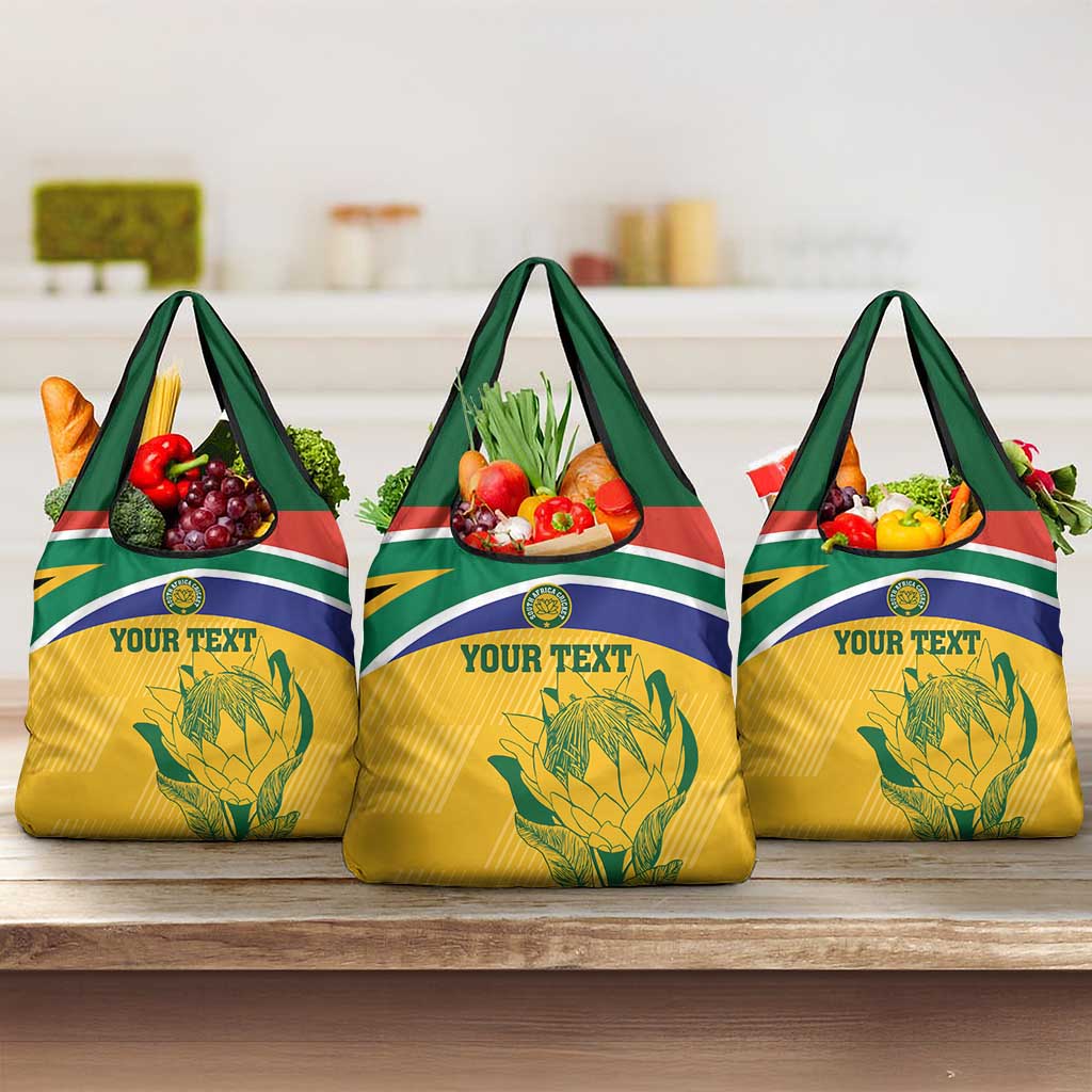 Custom South Africa Cricket Grocery Bag Go Champions World Cup Proteas