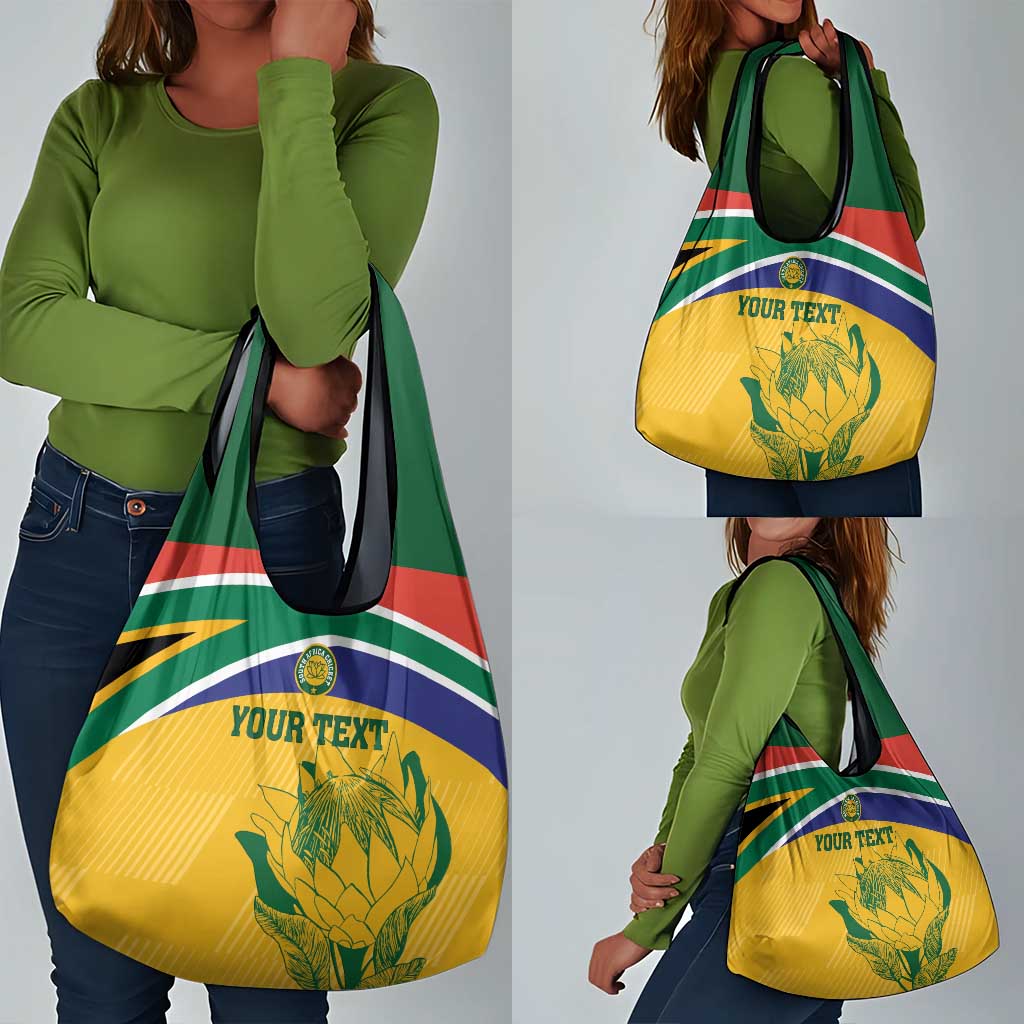 Custom South Africa Cricket Grocery Bag Go Champions World Cup Proteas