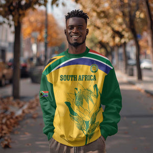 Custom South Africa Cricket Sweatshirt Go Champions World Cup Proteas