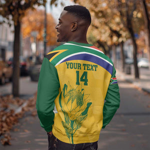 Custom South Africa Cricket Sweatshirt Go Champions World Cup Proteas