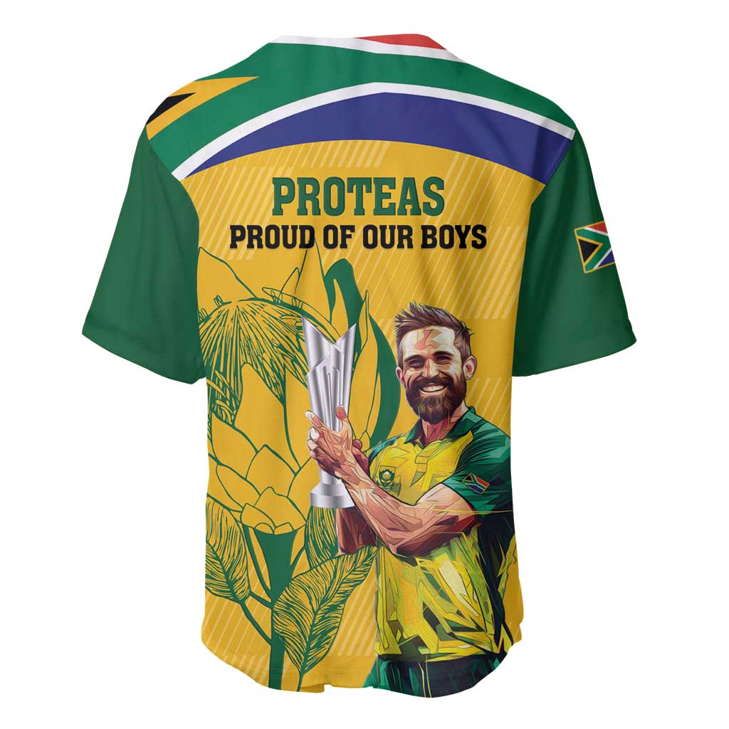 South Africa Cricket Baseball Jersey 1st Champions World Cup Proud Of Our Boys