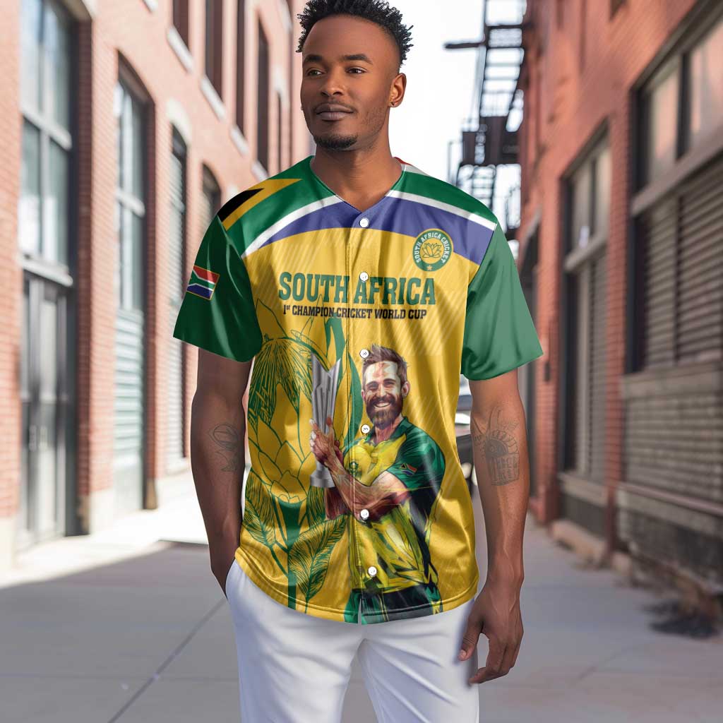 South Africa Cricket Baseball Jersey 1st Champions World Cup Proud Of Our Boys