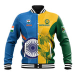 Custom India And South Africa Cricket Baseball Jacket 2024 Together Dynamic Version LT14