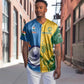Custom India And South Africa Cricket Baseball Jersey 2024 Together Dynamic Version