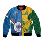 Custom India And South Africa Cricket Bomber Jacket 2024 Together Dynamic Version